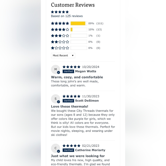 City Threads Oatmeal Base Layer Set - Picture 5 of 5